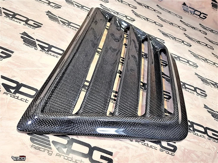 RPG Carbon GD WRC World Rally Vacuum Carbon S12 Style Hood Vent