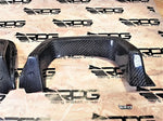 RPG Carbon VA - SS Vacuum Carbon Fiber Rear Bumper Dual Exhaust Heat Shield