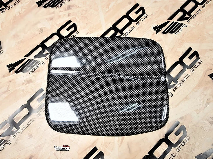 RPG Carbon 98-02 Forester SF Chassis - Vacuum Carbon Fiber Fuel Door Cover