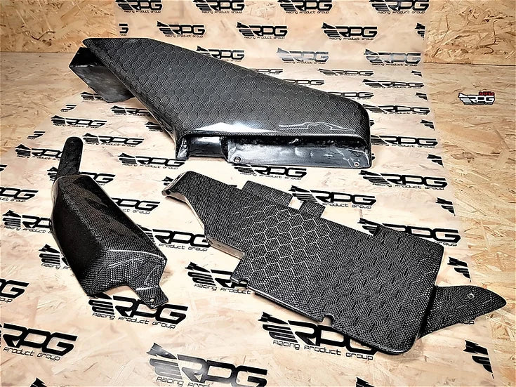 RPG Carbon WRX / STi -RR RoadRage Vacuum Form Carbon Air Snorkel Induction Duct Shroud Kit