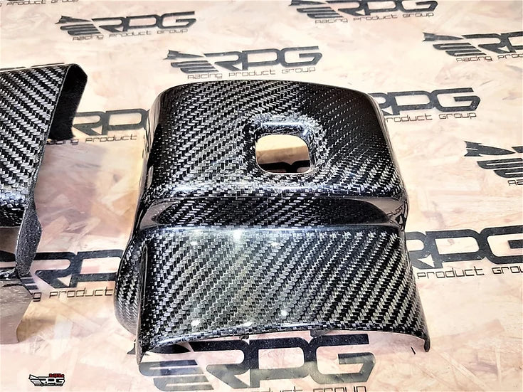 RPG Carbon GD - Vacuum Carbon 2 Pieces Steering Column Cover (Replacement)