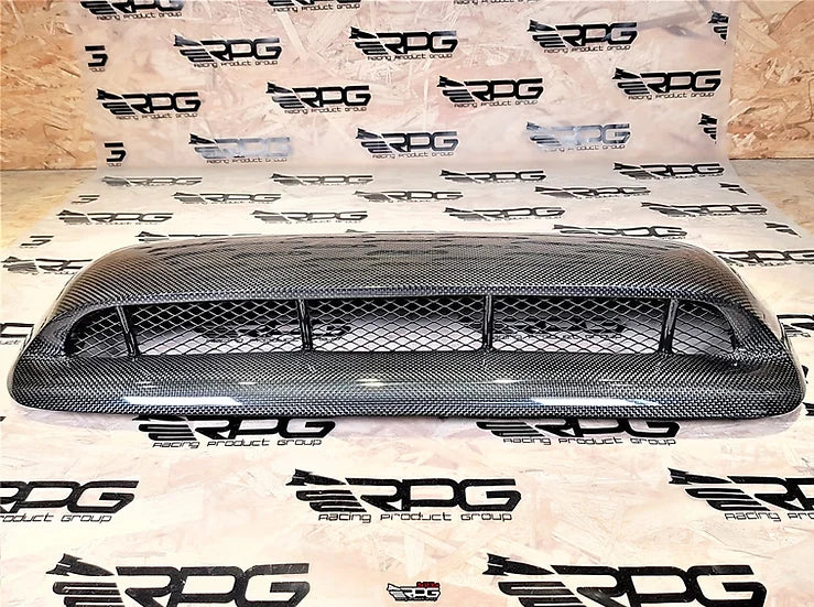 RPG Carbon GDA (Bugeye) JDM STi Style Mesh Grilled Vacuum Carbon Fiber Hood Scoop