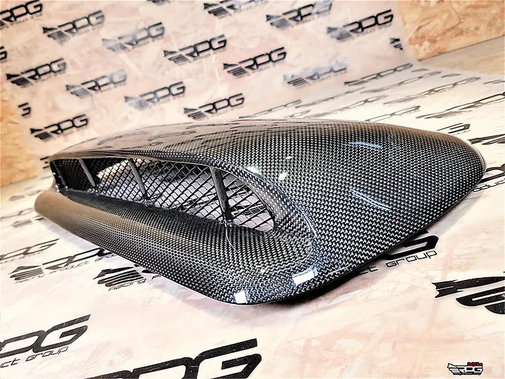 RPG Carbon GDA (Bugeye) JDM STi Style Mesh Grilled Vacuum Carbon Fiber Hood Scoop
