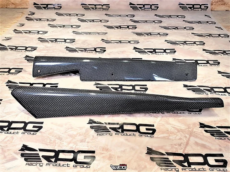 RPG Carbon VA- Rear Bumper Vacuum Carbon Add-on Aero Valance Set