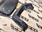 RPG Carbon VA - SS Vacuum Carbon Fiber Rear Bumper Heat Shield for Single Exhaust