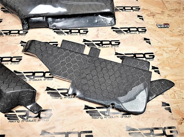 RPG Carbon WRX / STi -RR RoadRage Vacuum Form Carbon Air Snorkel Induction Duct Shroud Kit