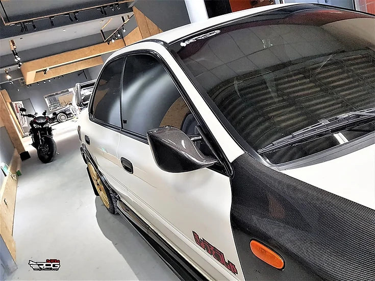 RPG Carbon WRC World Rally Champion GC8/GF8 Vacuum Carbon Mirrors (manual adjustment)