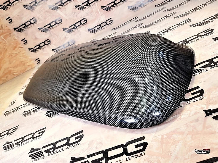 RPG Carbon GC8 JDM STi Style Mesh Grilled Vacuum Carbon Fiber Hood Scoop