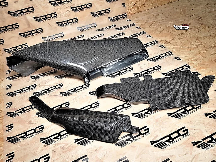 RPG Carbon WRX / STi -RR RoadRage Vacuum Form Carbon Air Snorkel Induction Duct Shroud Kit