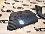 RPG Carbon VA - SS Vacuum Carbon Fiber Rear Bumper Heat Shield for Single Exhaust
