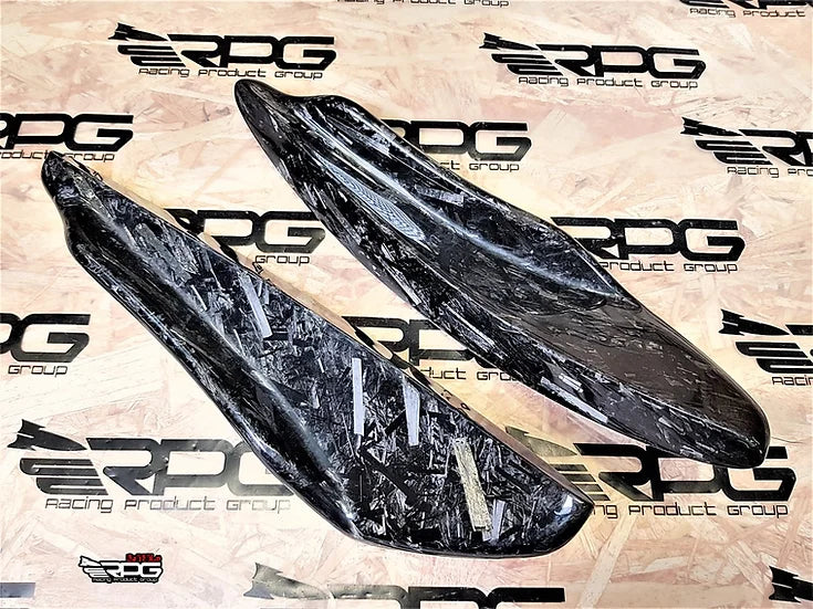 RPG Carbon VA Chassis S1 Vacuum Form Carbon Fiber Bumper Canard Set