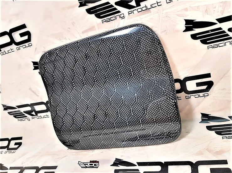 RPG Carbon 98-02 Forester SF Chassis - Vacuum Carbon Fiber Fuel Door Cover