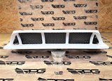 RPG Carbon GC - STi Style Large 4" Vacuum Carbon Fiber Divided Hood Scoop Upgrade With Mesh Grille