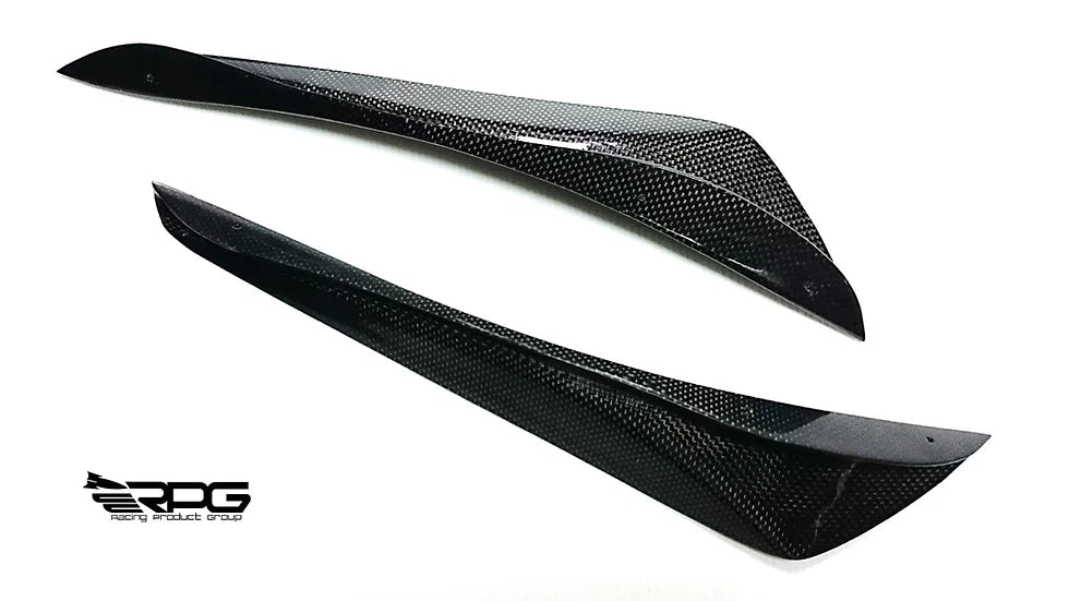 RPG Carbon ZC BRZ Front Bumper 4PCS Vacuum Carbon Canard Set