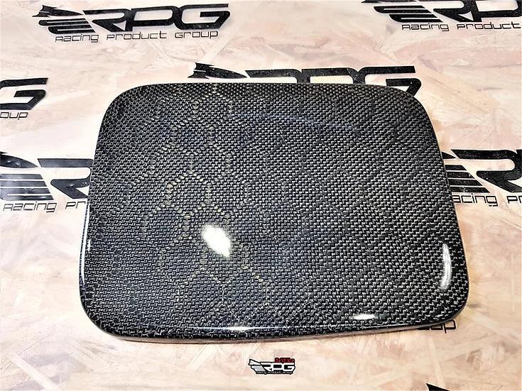 RPG Carbon GG Wagon Chassis - Carbon Fiber Fuel Door Cover