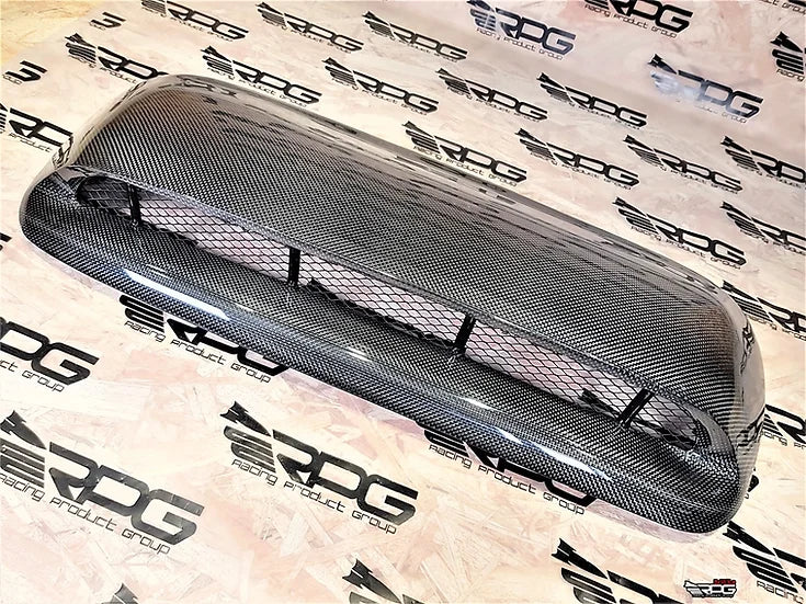 RPG Carbon GDA (Bugeye) JDM STi Style Mesh Grilled Vacuum Carbon Fiber Hood Scoop