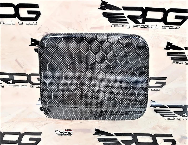 RPG Carbon 98-02 Forester SF Chassis - Vacuum Carbon Fiber Fuel Door Cover