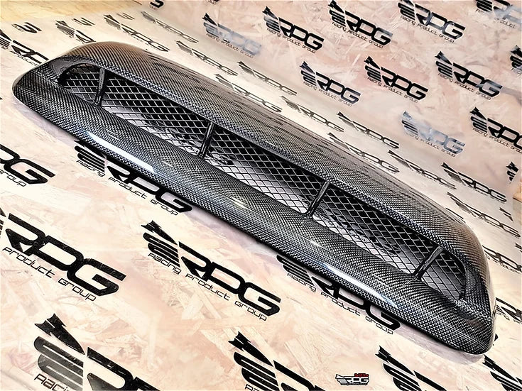 RPG Carbon GDA (Bugeye) JDM STi Style Mesh Grilled Vacuum Carbon Fiber Hood Scoop