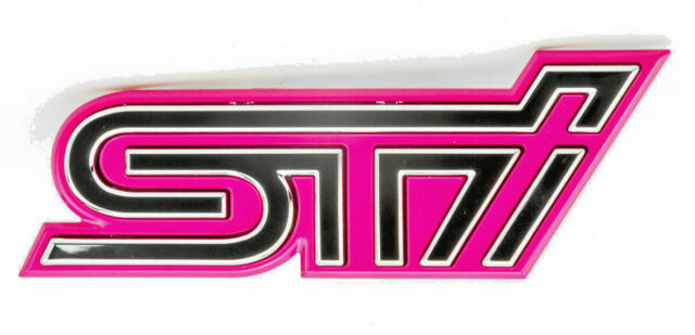 Subaru Impreza 'Cherry Pink STi' Front Grille Badge 93013FE070